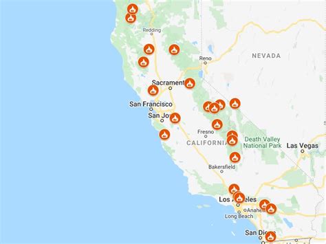 Map Of California Wildfires 2021 Vector U S Map