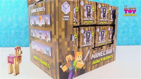 Minecraft Wood Series 10 Mini Figures Full Set Unboxing Toy Review Pstoyreviews Youtube