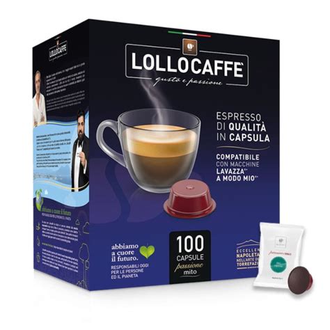 Lollo Caffè 100 capsule Lavazza a modo Mio Miscela decaffeinata