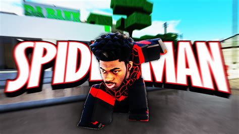 So I Became Miles Morales In Roblox Da Hood Youtube