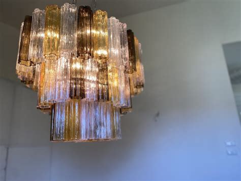 Lampadario Tronchi Ovale In Vetro Di Murano Di Simoeng In Vendita Su Pamono