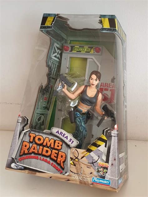 Tomb Raider Lara Croft In Area 51 Outfit Action Figure Playmates Toys