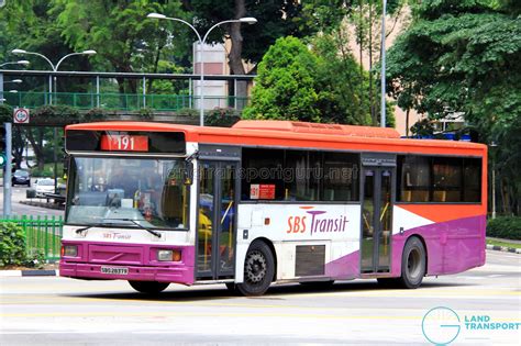 Sbs Transit Volvo B10m Mkiv Dm3500 Sbs2837r Service 191 Land