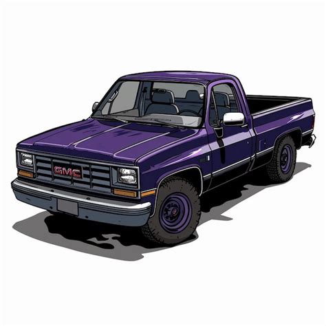Premium Photo A Purple Ford Pickup Truck With The Wordmotorcycleon