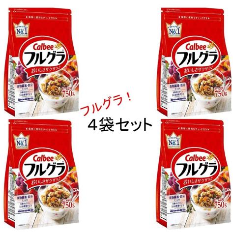 カルビー フルグラ 750g×4個 シリアル Siriaru 4syurui 2ドラゴンツリーショップ 通販 Yahooショッピング