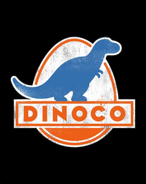 Disney Pixar Cars Iconic Dinoco Gas Station Logo Digital Art By Frank