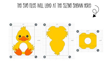 Duck Easter Egg Holder Design SVG DXF EPS Files 508428 Cut