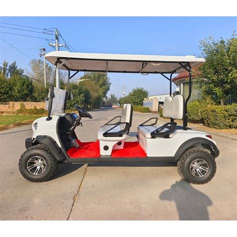 4 Seats Electric Lifted Hunting Golf Cart With 12 14 Inches Offroad