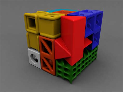 Soma cube puzzle game 3D model 3D printable | CGTrader