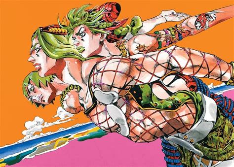 Narciso Anasui Jolyne Kujo And Foo Fighters Jojos Bizarre Adventure