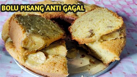 Bolu Pisang Baking Pan Bolu Pisang Panggang Anti Gagal Youtube