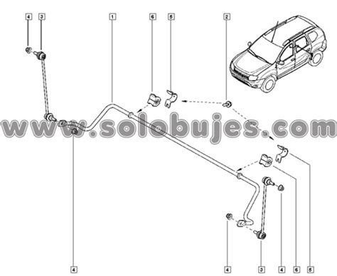 Cauchos Estabilizadora Traseros Duster 2013 Solobujes