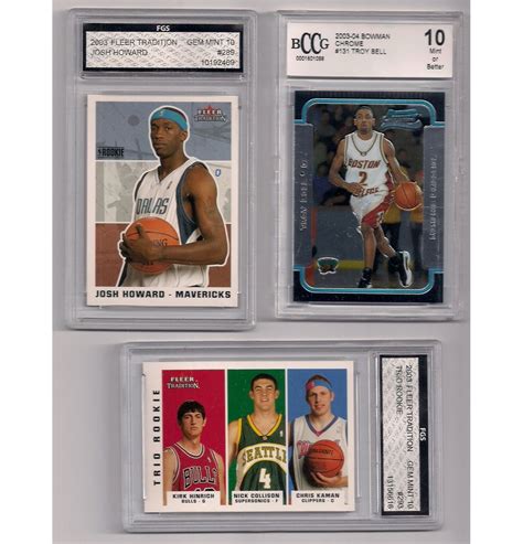 Lot of (6) NBA Basketball Graded Rookie Cards