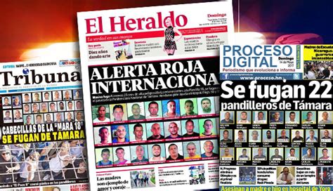 Honduras Declara Alerta Roja Internacional Por Fuga De Peligrosos