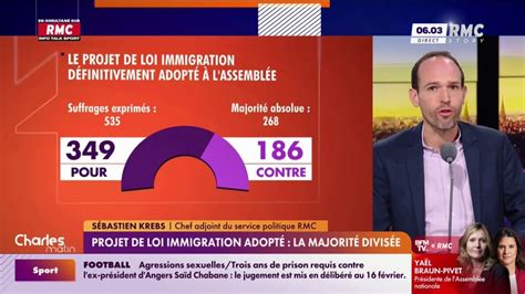 Projet de loi immigration adopté la majorité divisée