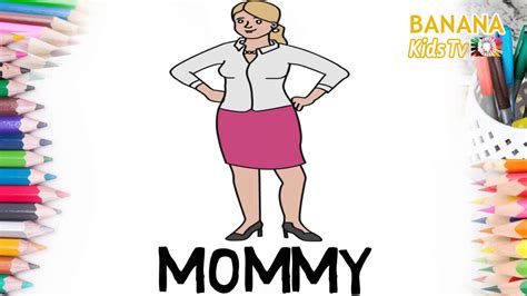 Drawing Mommy And Daddy To Learn Drawing To Easy How To Draw Mom And