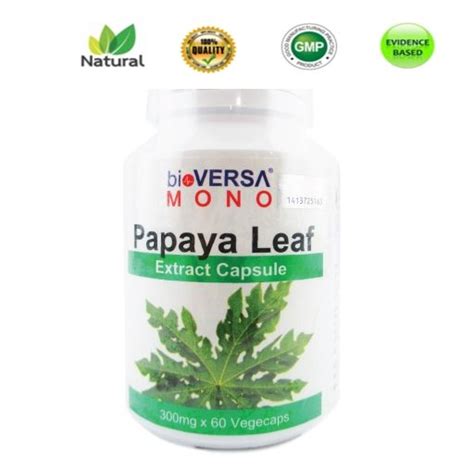 Bioversa Papaya Leaf Extract Vegecaps S Lazada