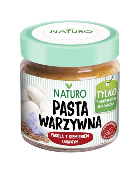 Pasta Warzywna FASOLA Z Siemieniem Lnianym Naturo