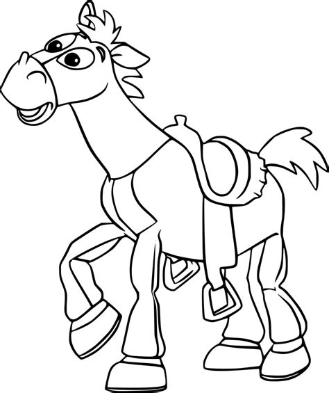 Toy Story 2 Bullseye Horse coloring page - Download, Print or Color ...