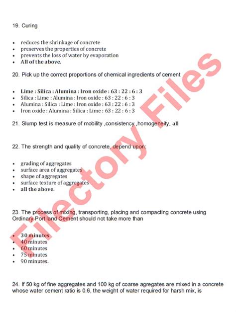 Wapda Junior Engineer Civil Pts Mcqs Test Past Paper Filectory