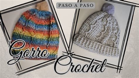 El Gorro Que M S Hice Este Invierno Gorro Crochet Muy F Cil Youtube