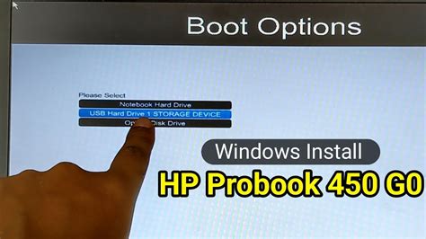 Boot Menu Setting On HP Probook 450 G0 HP Probook 450 G0 Laptop