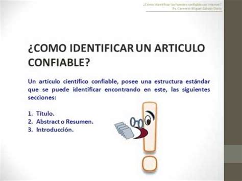 Tutorial C Mo Identificar Las Fuentes Confiables En Internet Avi Youtube