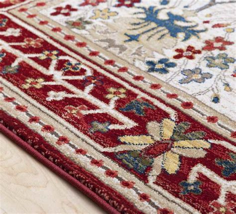 Aaden Traditional Cream Red Rug Bold And Elegant