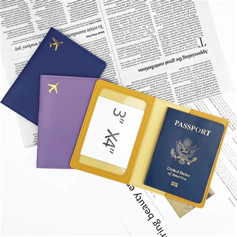 Conveniente Capa Do Passaporte Pu À Prova D água Multifuncional Porta