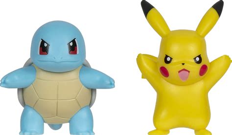 Kj P Pok Mon Battle Figure Figurer Squirtle Pikachu Pack