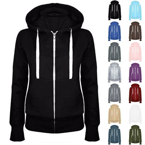 Blackandfriday Deals Dyegold Oversized Zip Up Hoodie For Women Loose Fit Drawstring Long Sleeve