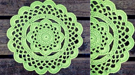 How To Crochet Very Easy Rustic Flower Doily Artofit