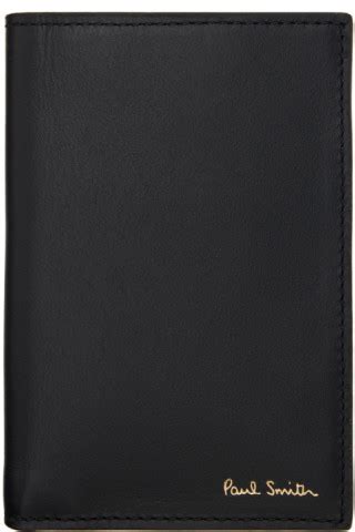 Black Signature Stripe Interior Card Holder By Paul Smith On Sale