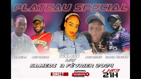 SUIVEZ EN DIRECT PLATEAU SPECIAL BOU SITEU TAPHA GUEYE 2 BOY DAKAR