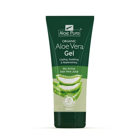 4 Packs Of Aloe Pura Skin Treatment Aloe Vera Organic Gel 200ml 800ml In Total 5029354000271