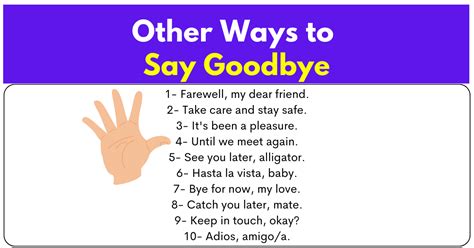 220 Other Ways To Say Goodbye Synonyms Of Goodbye Engdic