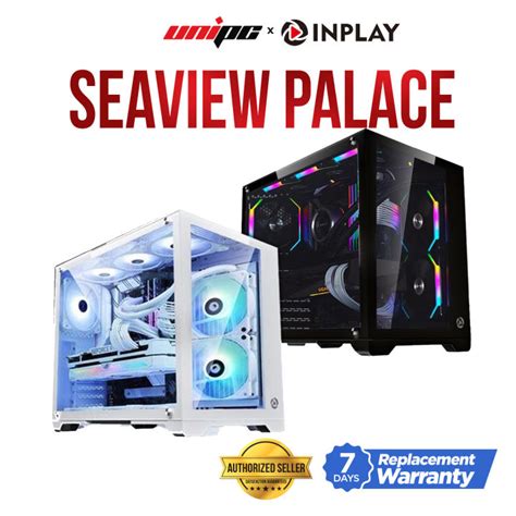 Inplay Seaview Palace Plus Atx Tempered Glass Desktop Pc Case Unipc