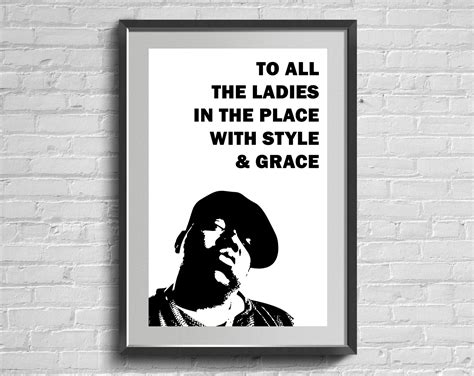 Notorious Big Quote Wall Art The Notorious B I G Hip Hop Etsy