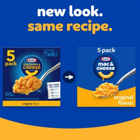 Kraft Original Mac N Cheese Macaroni And Cheese Dinner 5 Ct Kroger