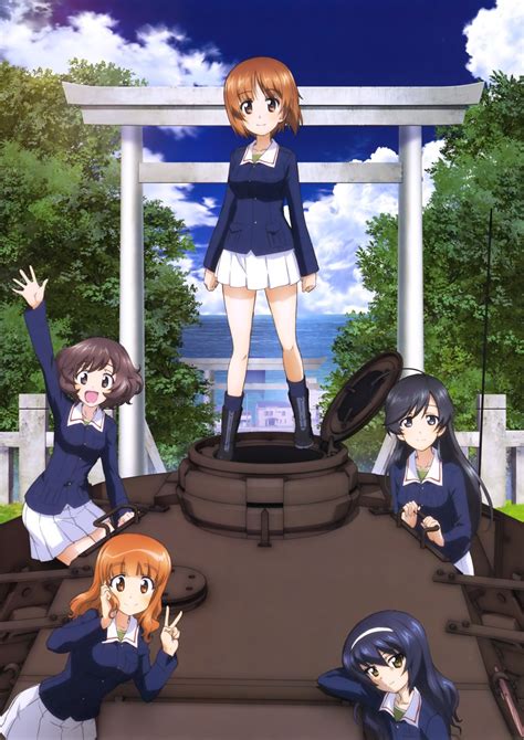 Girls Und Panzer Akiyama Yukari Isuzu Hana Nishizumi Miho Reizei Mako