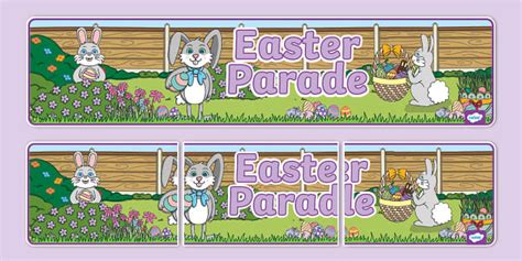 Easter Parade Display Banner Profesor Hizo Twinkl