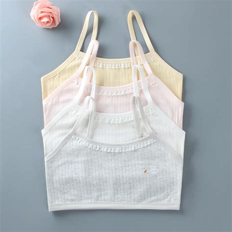 Young Girls Bra Development Period Small Vest Sling Pure Soft Cotton