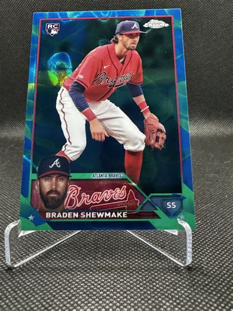 2023 Topps Chrome Update Braden Shewmake Aqua Blue Lava Lamp Refractor