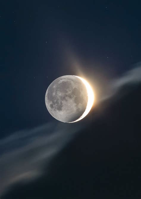 Waxing Crescent Moon Our Beautiful Moon In The Evening Sky Flickr