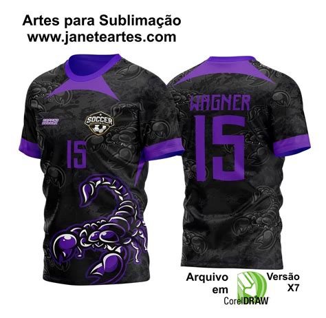 Arte Vetor Camisa Para Atl Tica Acad Mica E Interclasse Escorpi O M