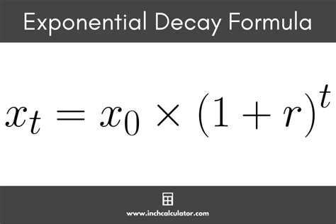 exponential decay calculator  calculator