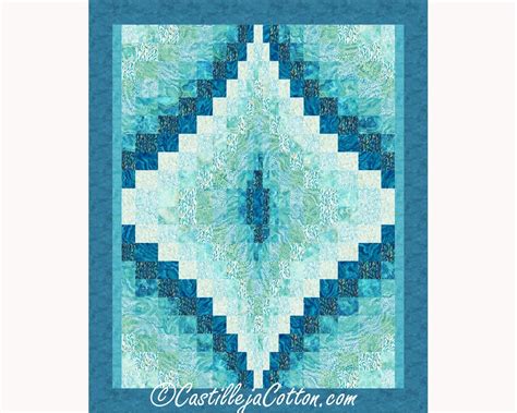 Double Bargello Jewel Quilt Epattern E Digital Etsy