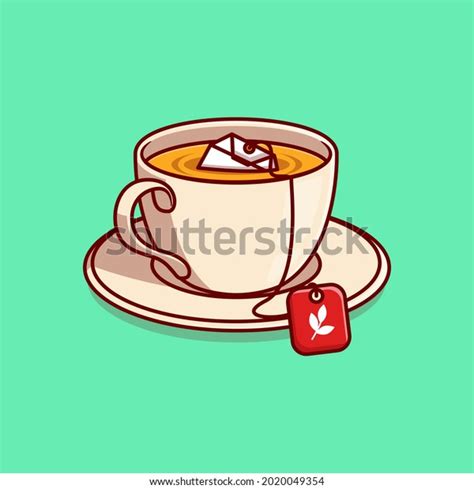 Delicious Hot Tea Drink Vector Illustration Stock Vector Royalty Free 2020049354 Shutterstock