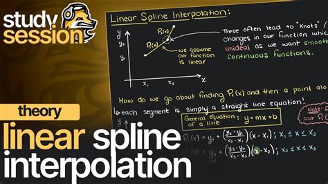 Linear Spline Interpolation Theory Numerical Methods Youtube