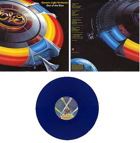 Electric Light Orchestra Out Of The Blue Blue Vinyl Complete Uk 2